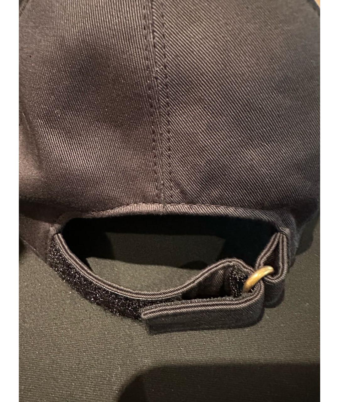 GUCCI Черная хлопковая кепка, фото 2