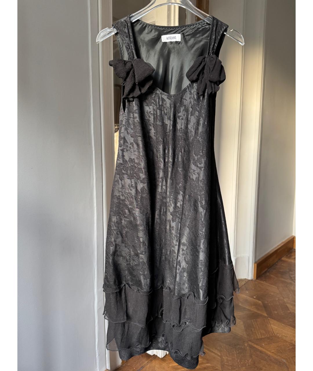 MOSCHINO Черное шерстяное платье, фото 9