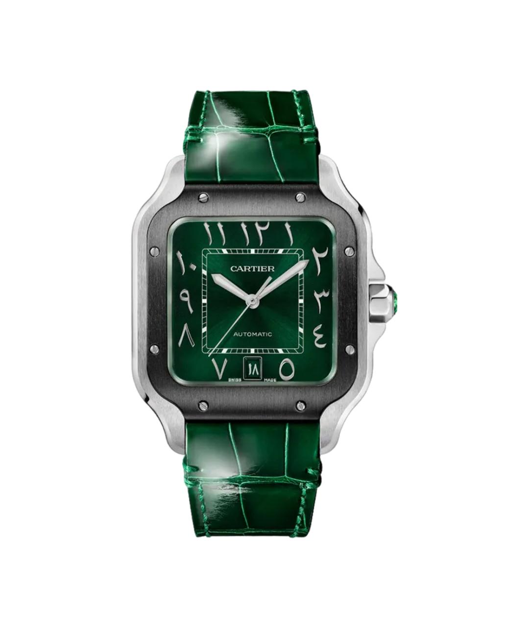 CARTIER Зеленые часы, фото 1