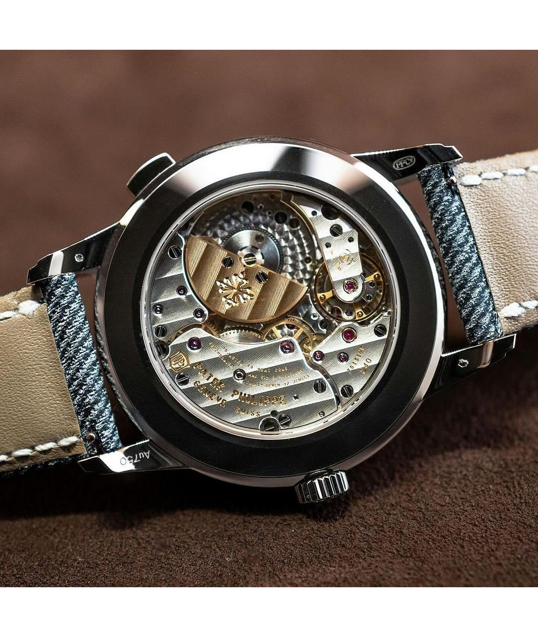 PATEK PHILIPPE Голубые часы из белого золота, фото 4