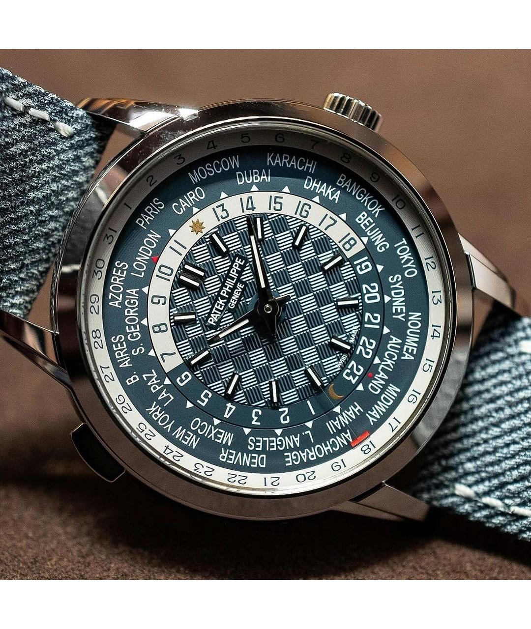 PATEK PHILIPPE Голубые часы из белого золота, фото 3