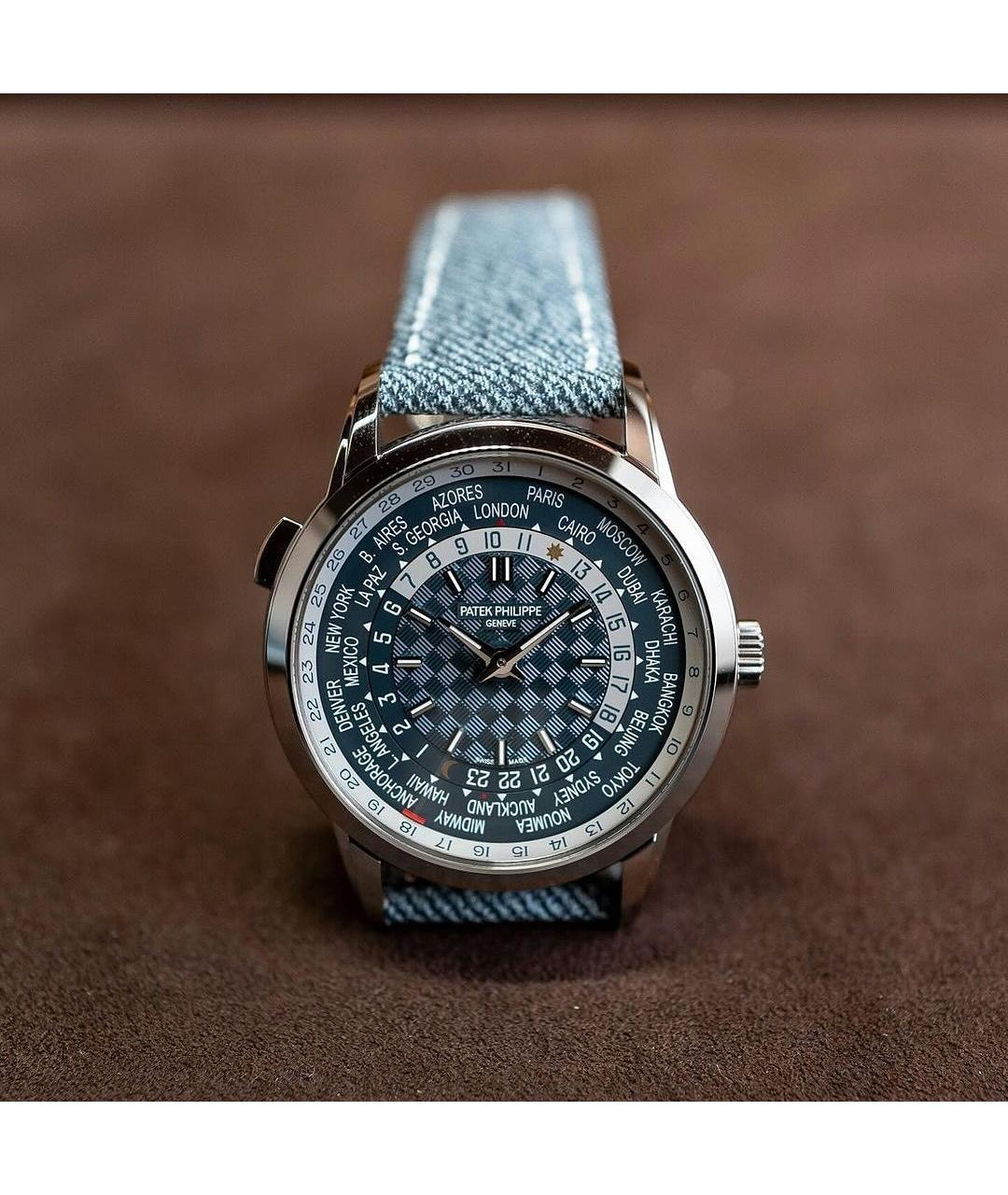 PATEK PHILIPPE Голубые часы из белого золота, фото 2