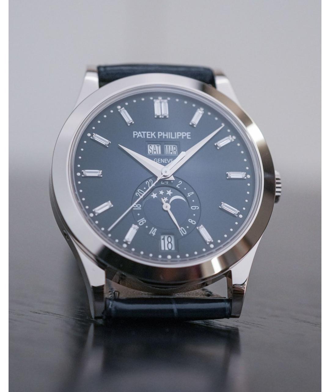 PATEK PHILIPPE Темно-синие часы из белого золота, фото 2