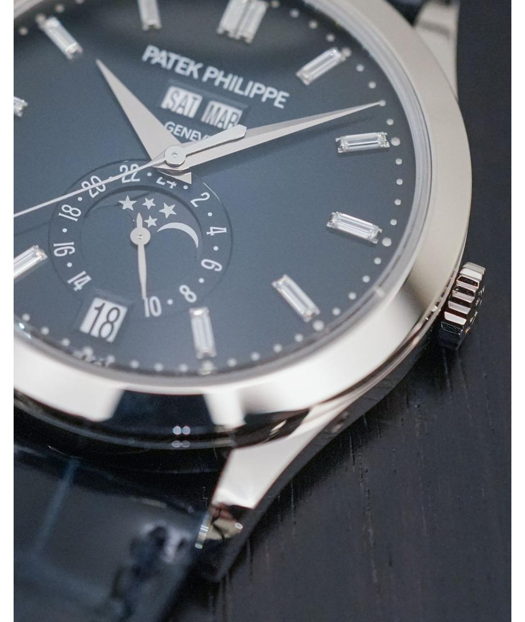 PATEK PHILIPPE Темно-синие часы из белого золота, фото 4