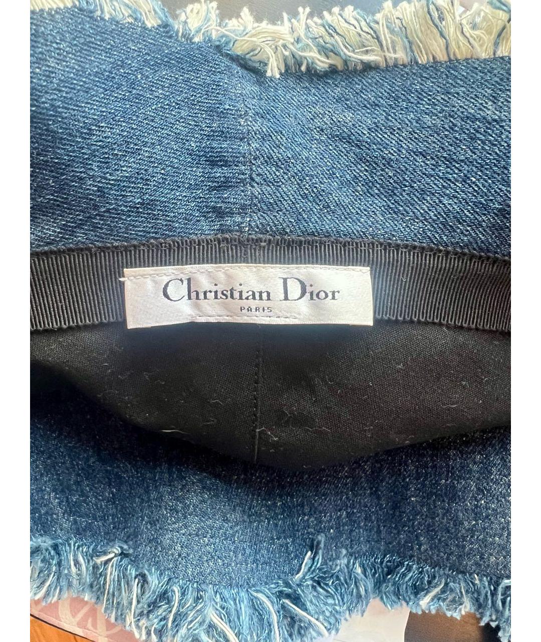 CHRISTIAN DIOR Синяя панама, фото 4