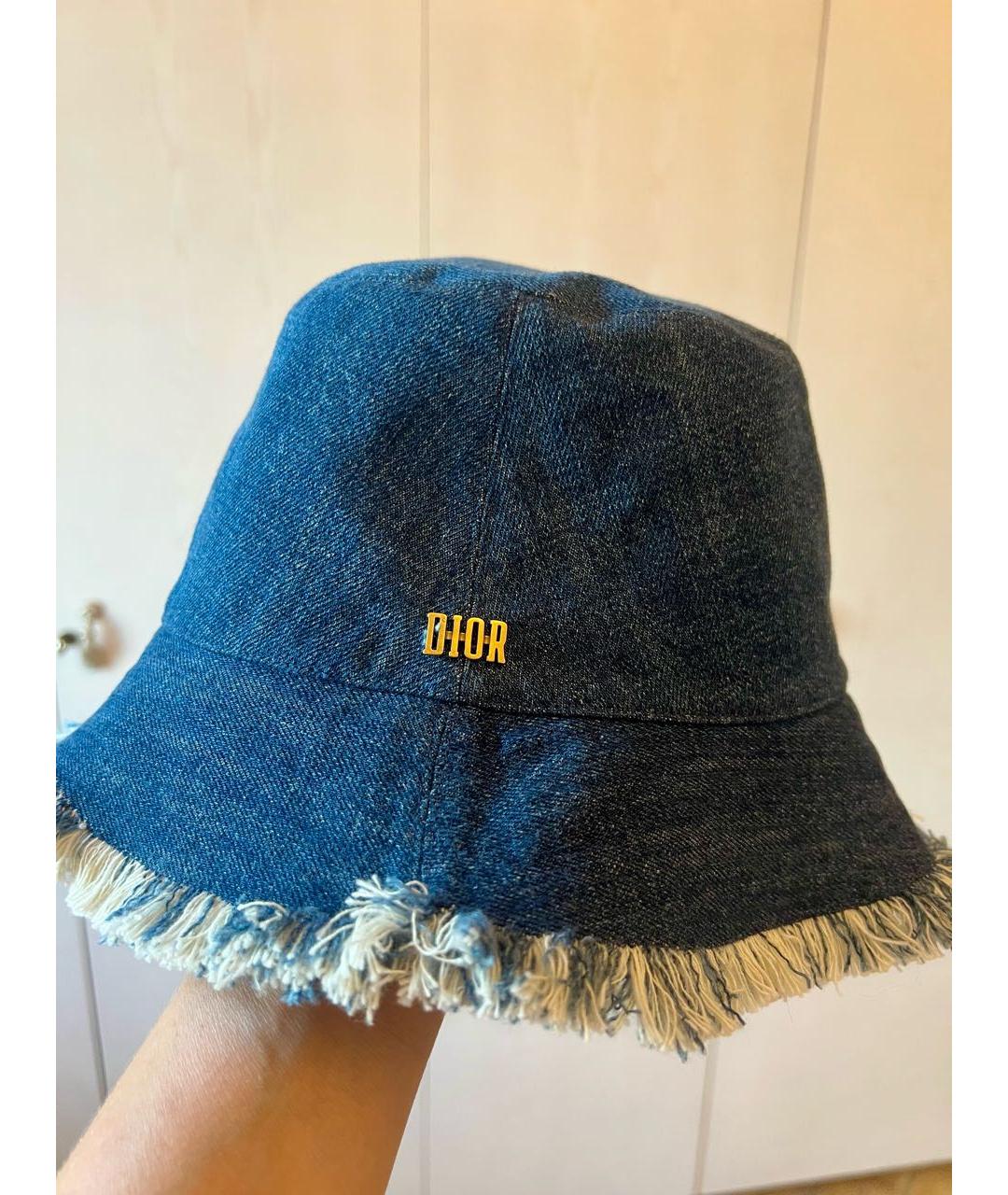 CHRISTIAN DIOR Синяя панама, фото 5