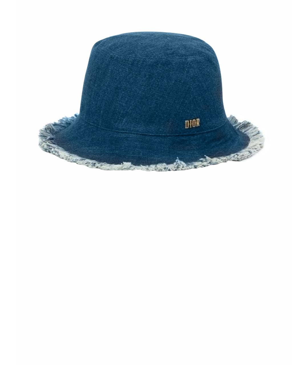 CHRISTIAN DIOR Синяя панама, фото 1