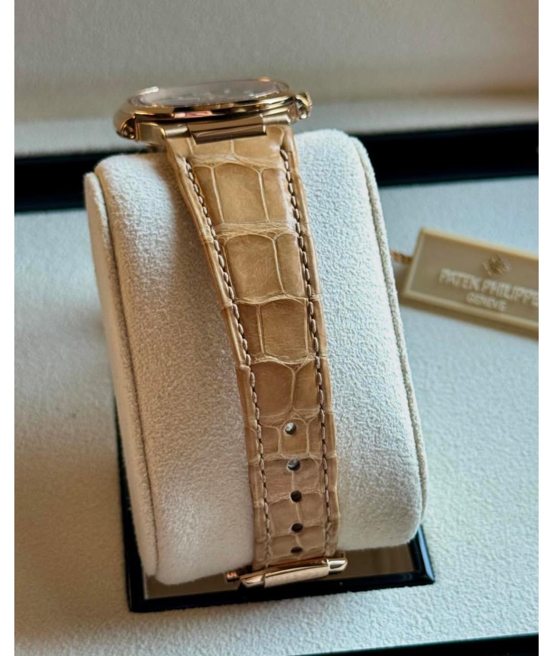 PATEK PHILIPPE Бежевые часы из розового золота, фото 6