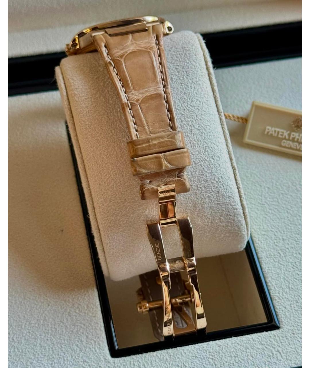 PATEK PHILIPPE Бежевые часы из розового золота, фото 7