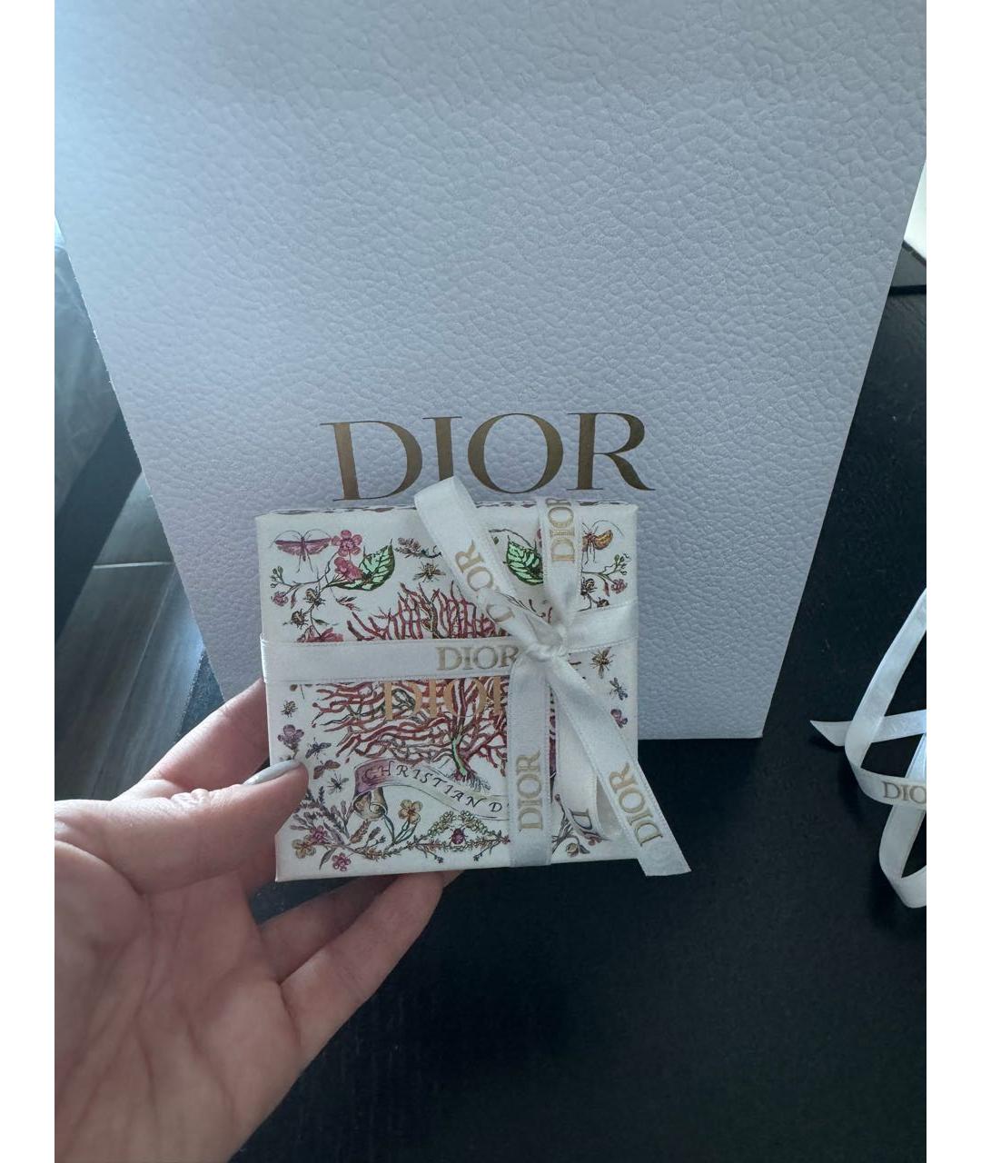 CHRISTIAN DIOR Золотые металлические серьги, фото 3