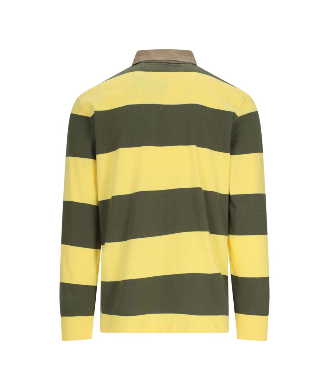 POLO RALPH LAUREN Мульти хлопковое поло с длинным рукавом, фото 2