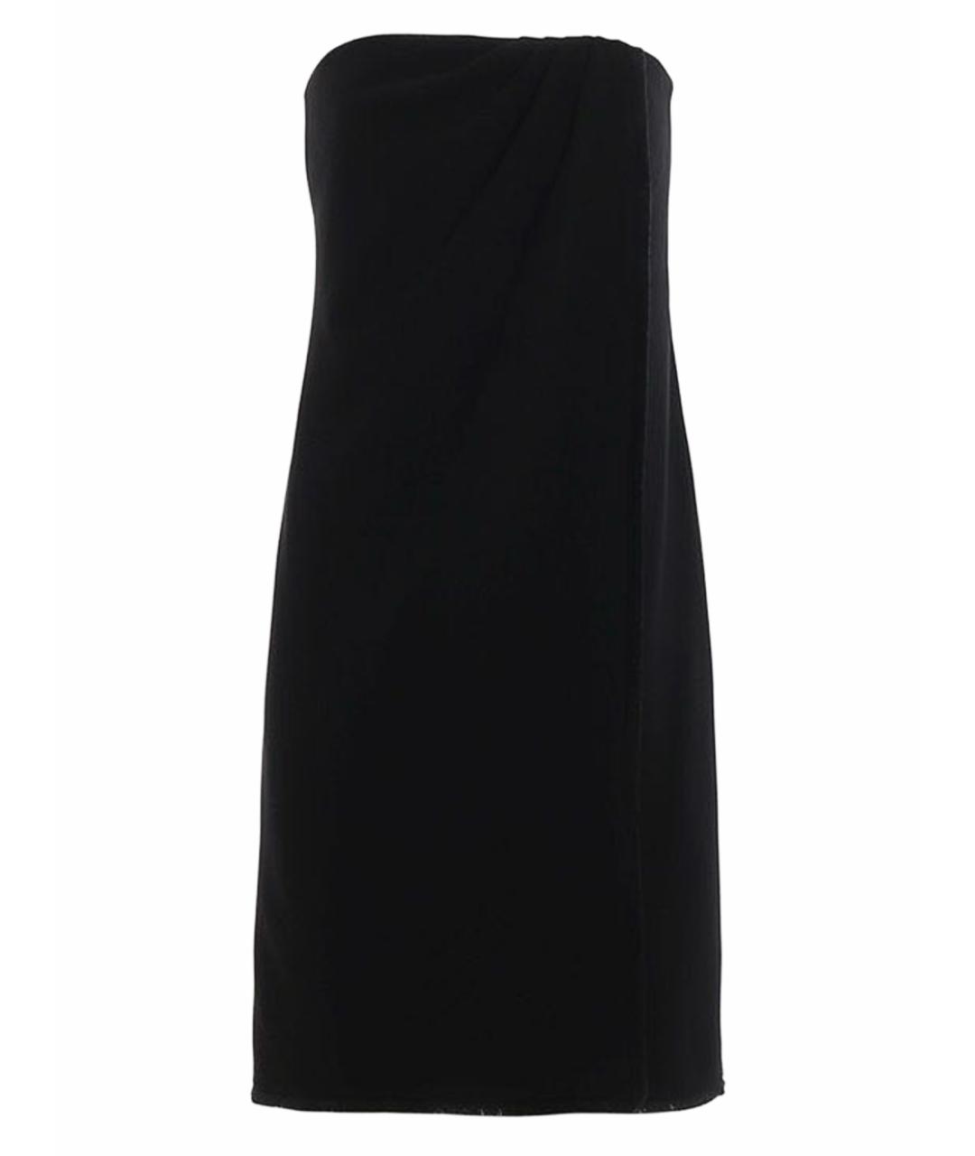 MAX MARA Черное ацетатное вечернее платье, фото 1