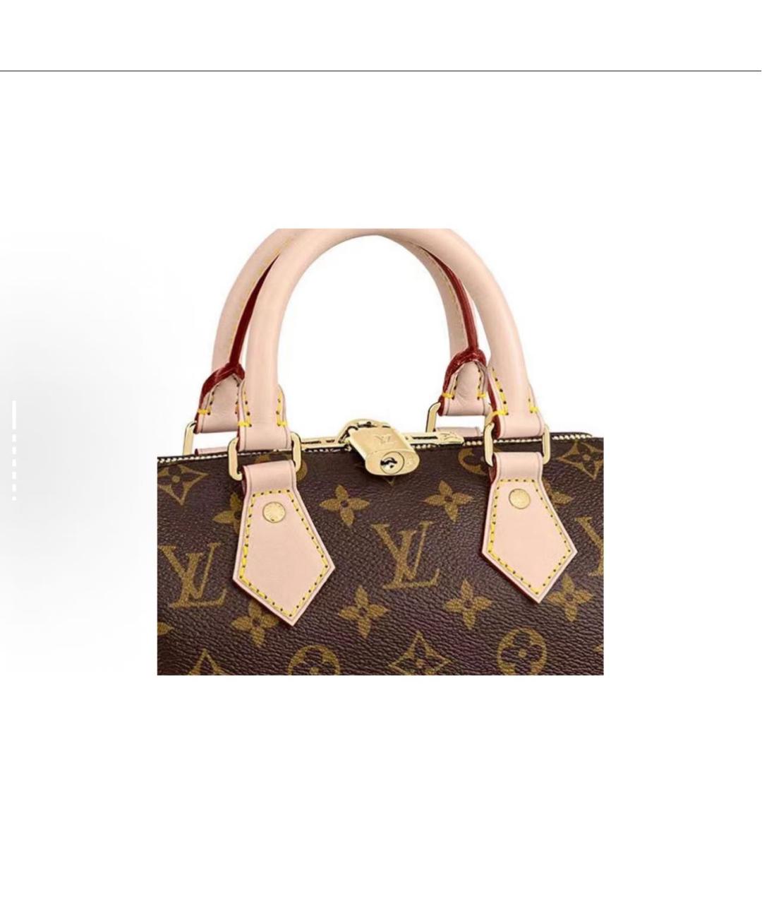 LOUIS VUITTON Коричневая сумка с короткими ручками, фото 4