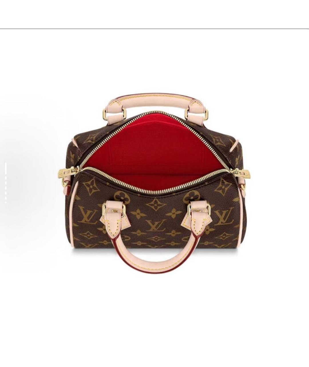 LOUIS VUITTON Коричневая сумка с короткими ручками, фото 3