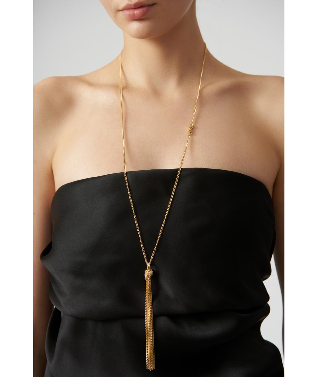 SAINT LAURENT Черное шелковое повседневное платье, фото 2