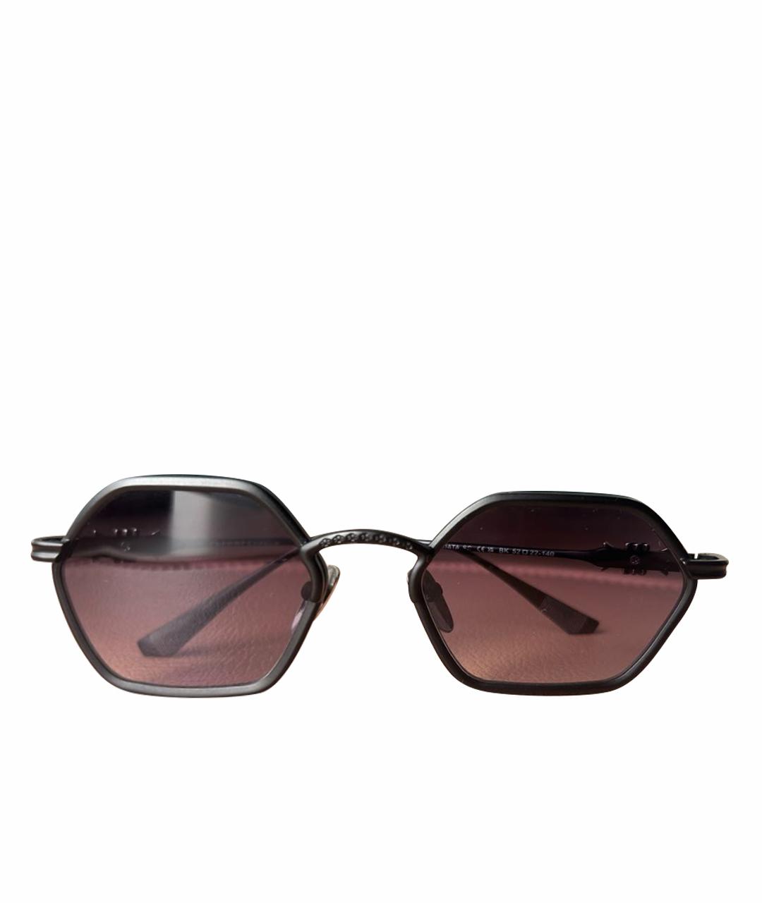CHROME HEARTS Черные металлические солнцезащитные очки, фото 1