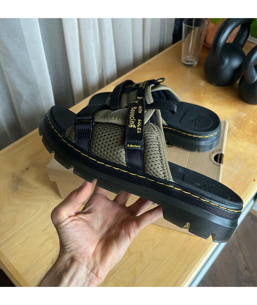 DR. MARTENS Хаки сандалии, фото 7
