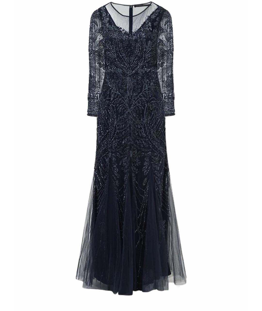 MAX MARA Синее ацетатное вечернее платье, фото 1