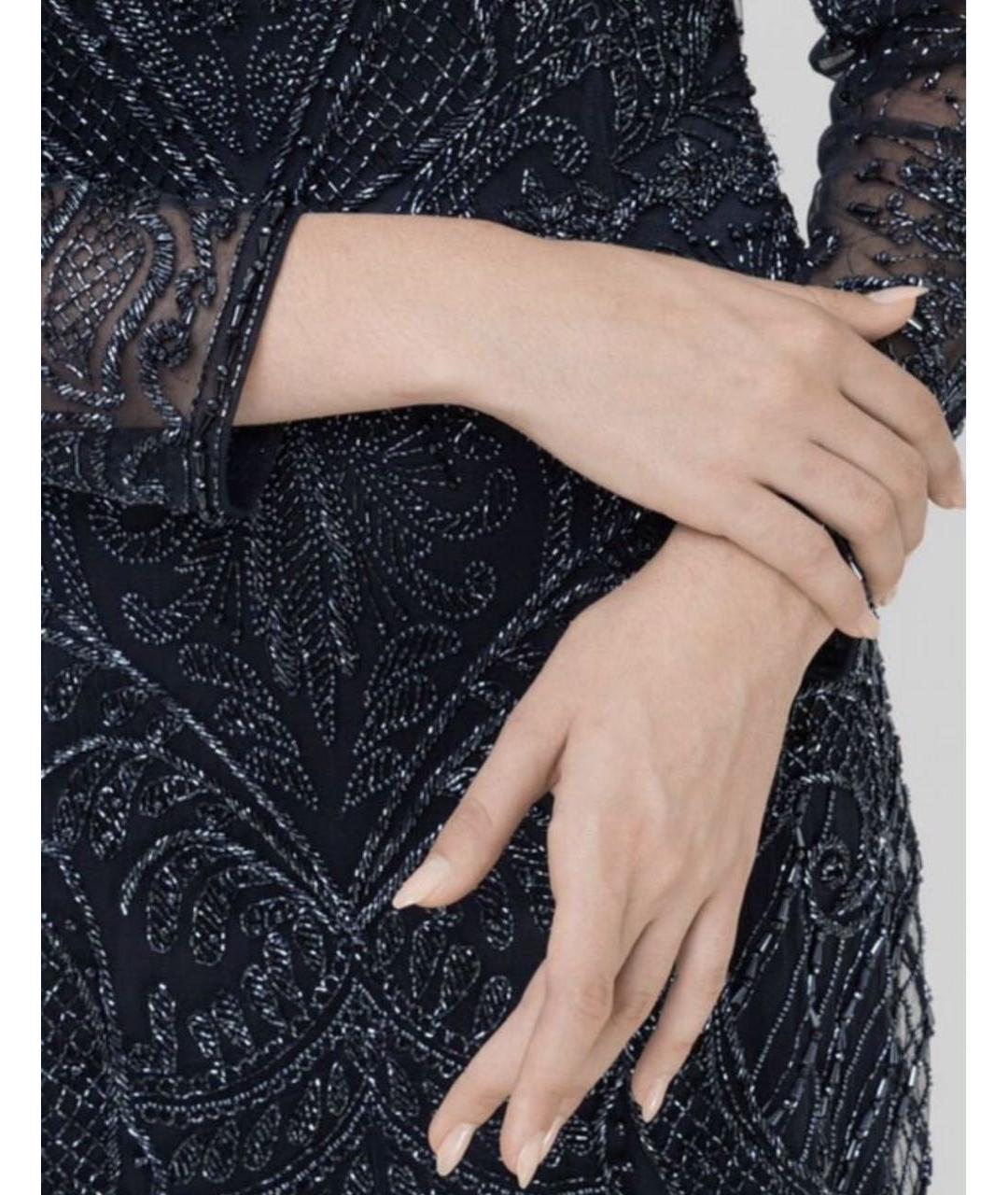MAX MARA Синее ацетатное вечернее платье, фото 4