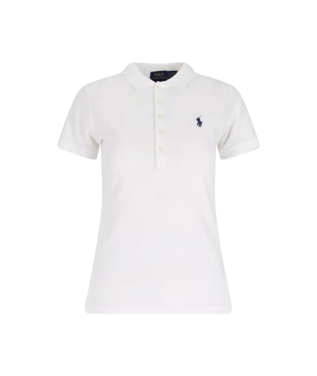 POLO RALPH LAUREN Белая хлопковая футболка, фото 1