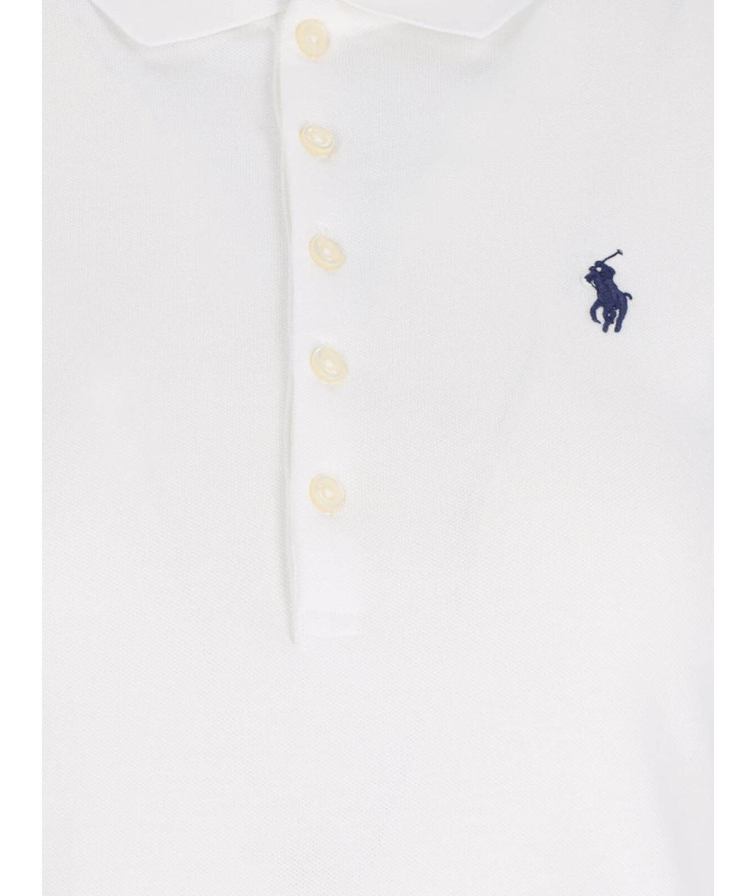 POLO RALPH LAUREN Белая хлопковая футболка, фото 3