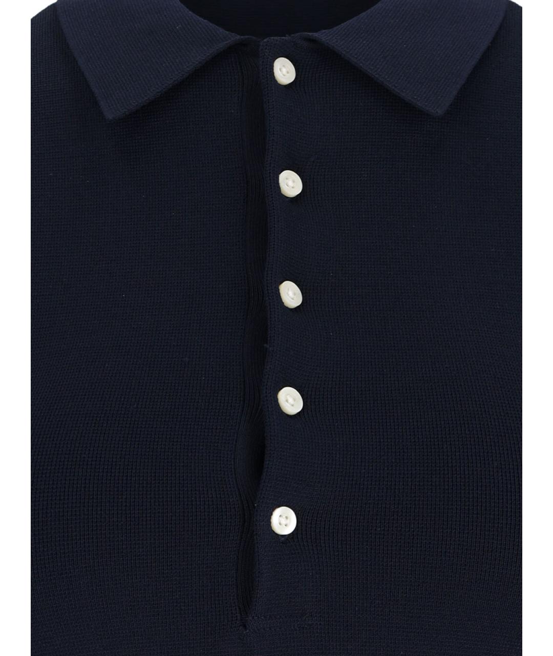 POLO RALPH LAUREN Темно-синее вискозное платье, фото 4