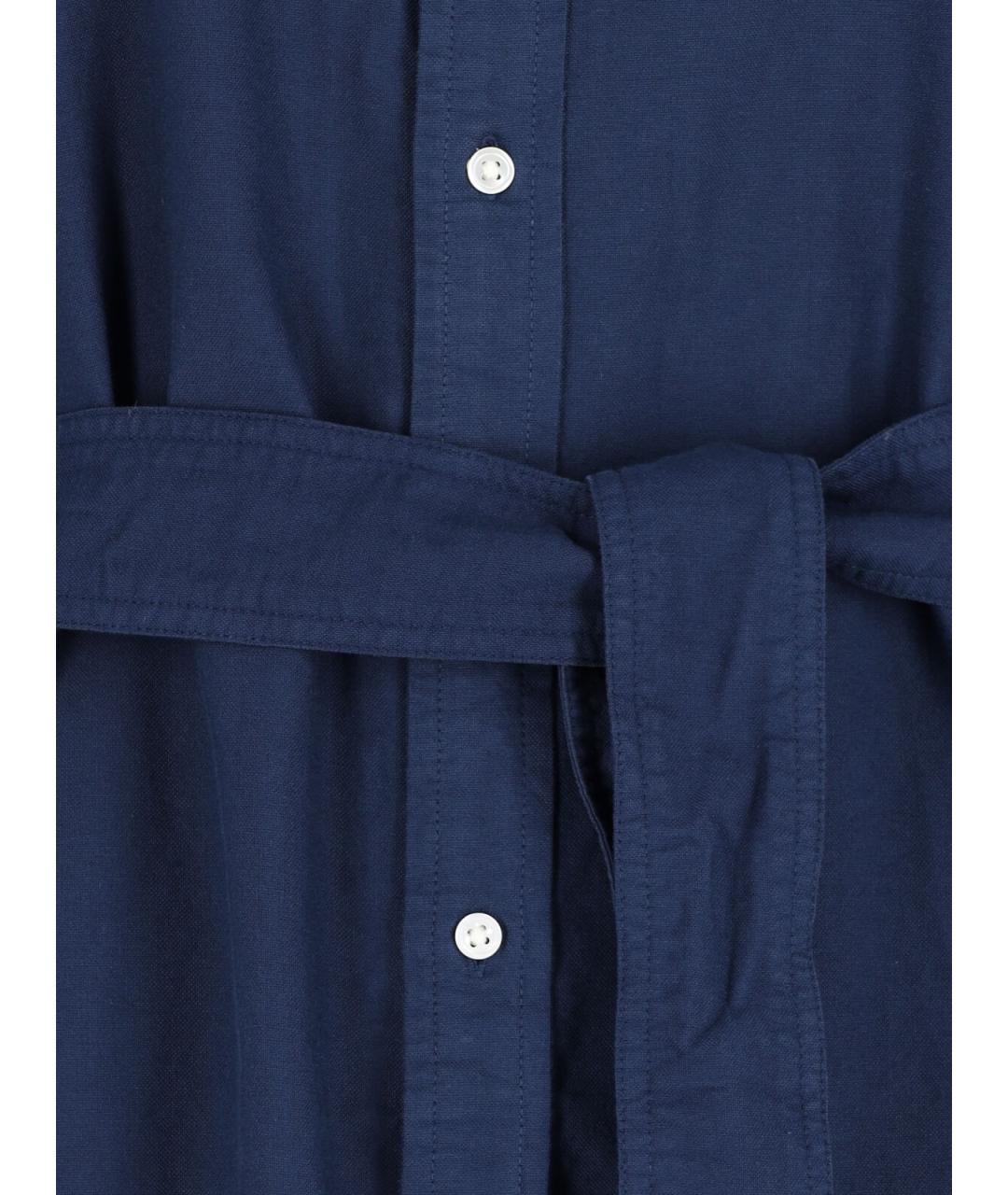 POLO RALPH LAUREN Темно-синее хлопковое платье, фото 4