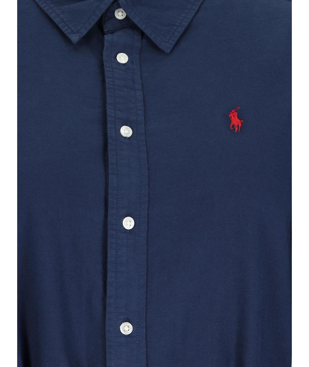 POLO RALPH LAUREN Темно-синее хлопковое платье, фото 3