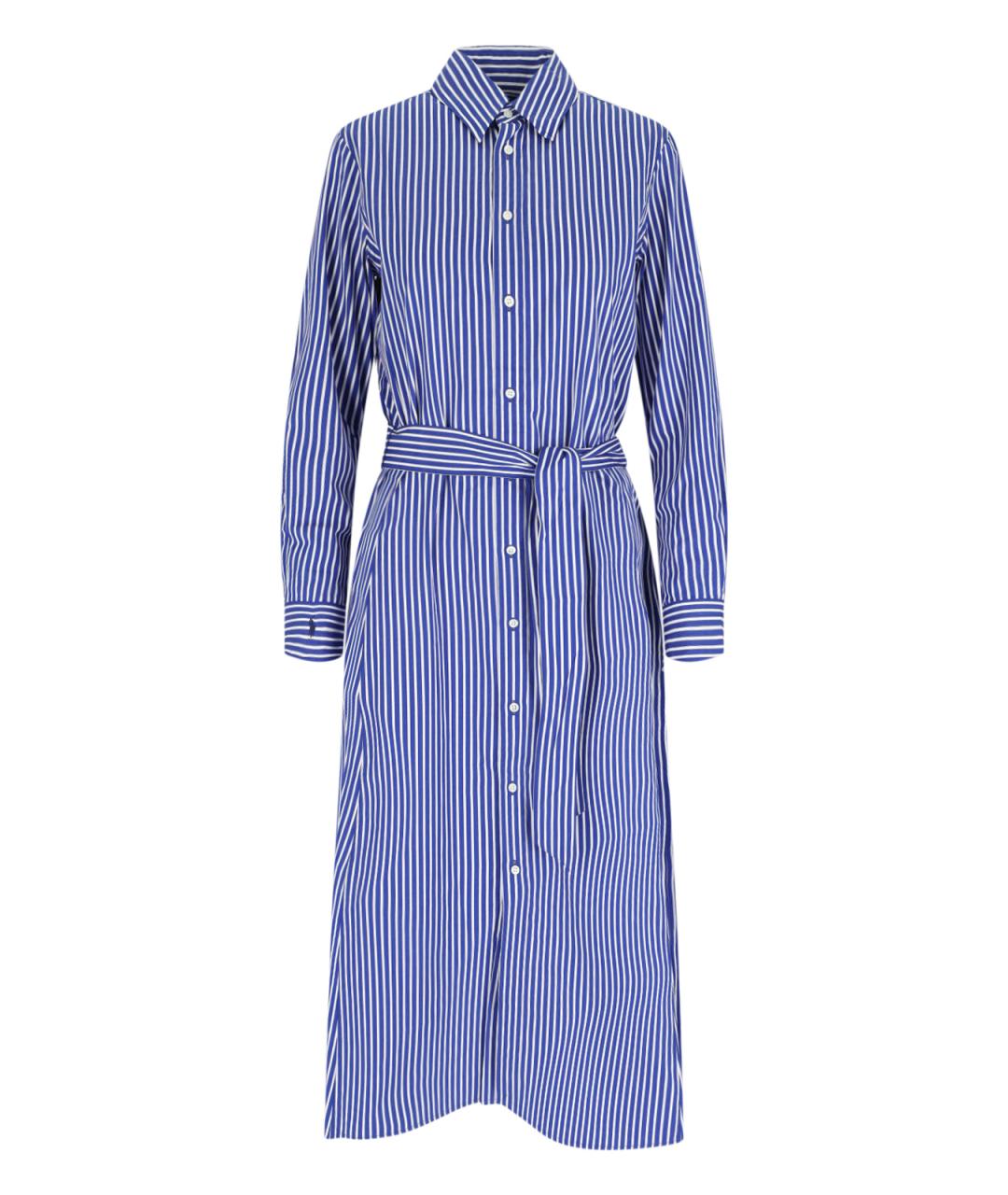 POLO RALPH LAUREN Синее хлопковое платье, фото 1