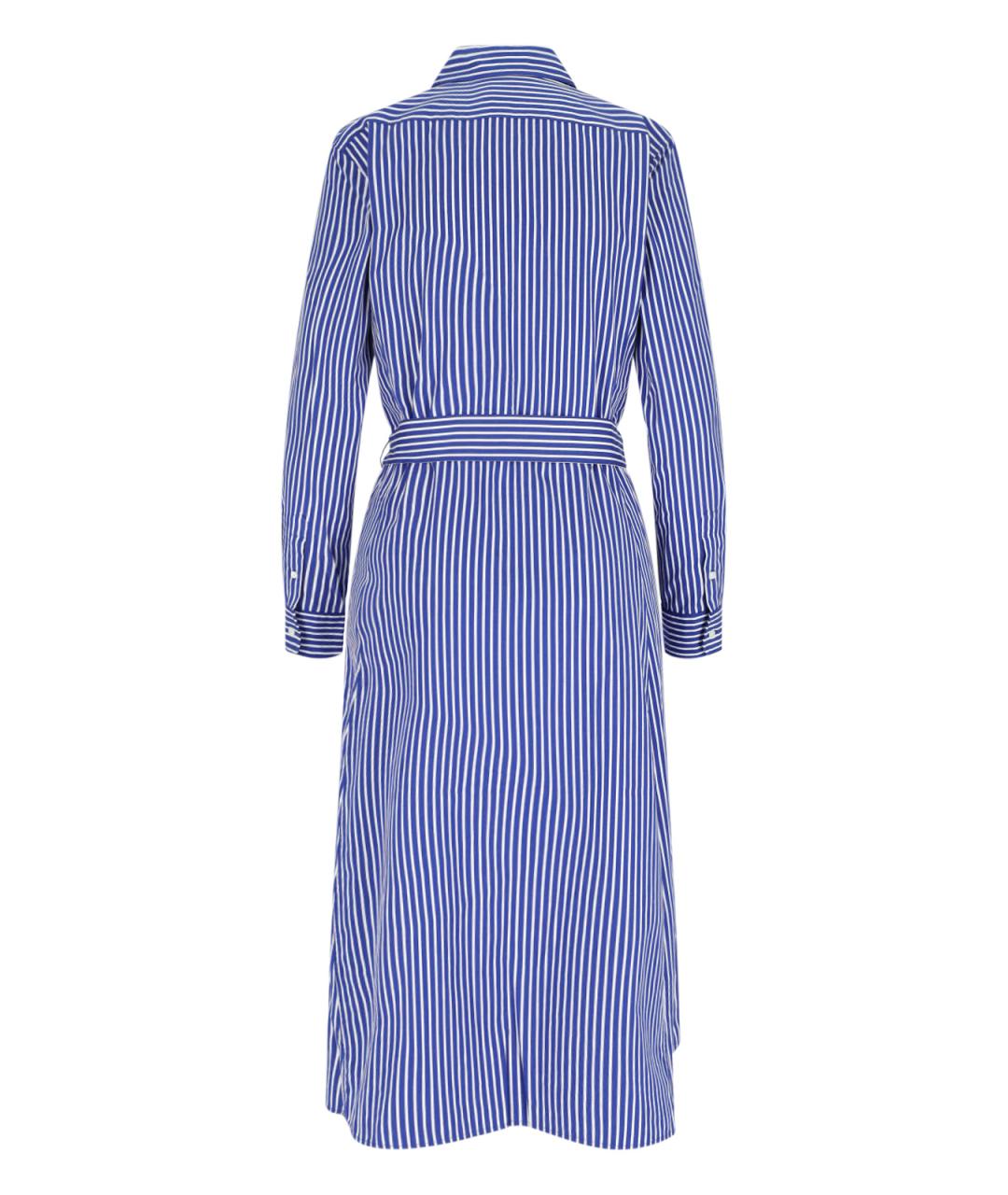POLO RALPH LAUREN Синее хлопковое платье, фото 2