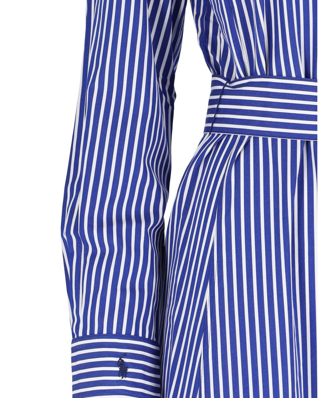 POLO RALPH LAUREN Синее хлопковое платье, фото 4