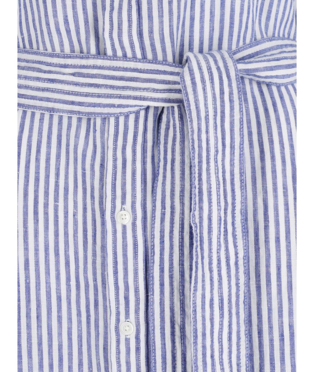 POLO RALPH LAUREN Синее хлопковое платье, фото 4