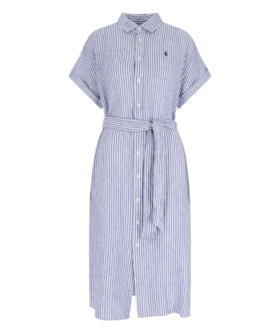 POLO RALPH LAUREN Синее хлопковое платье, фото 1