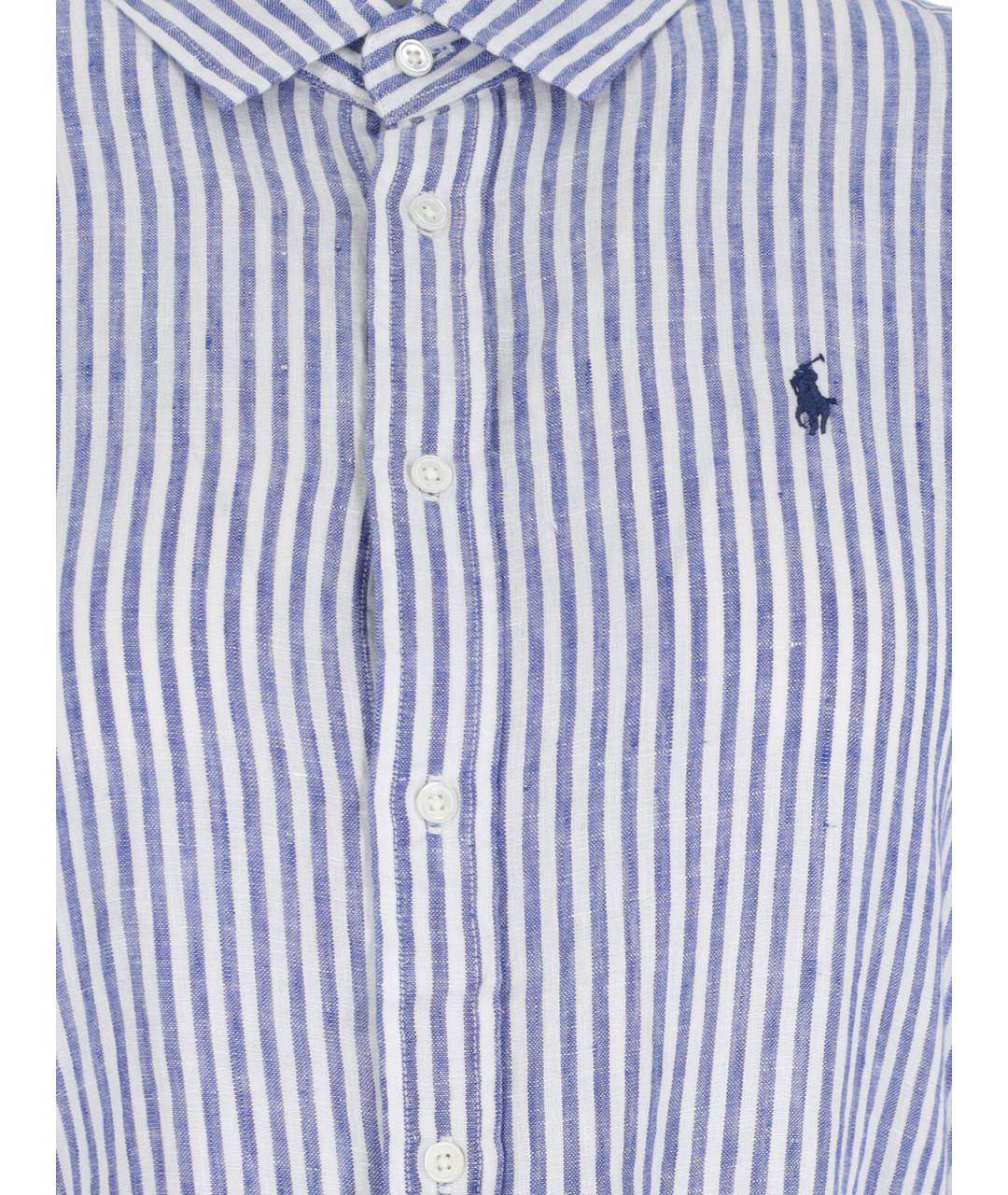 POLO RALPH LAUREN Синее хлопковое платье, фото 3