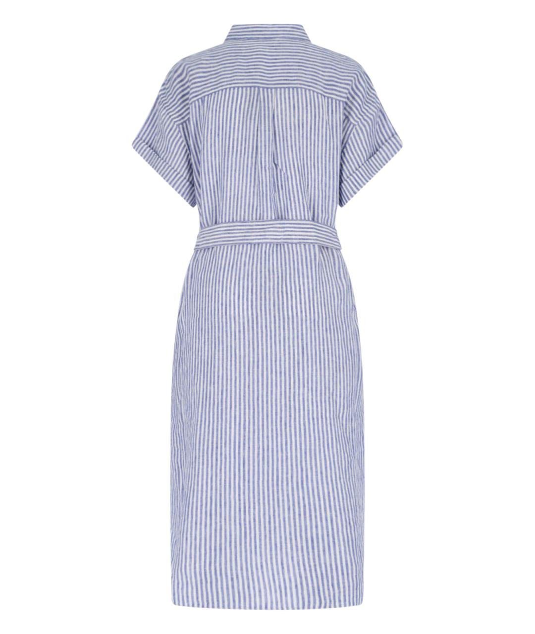 POLO RALPH LAUREN Синее хлопковое платье, фото 2