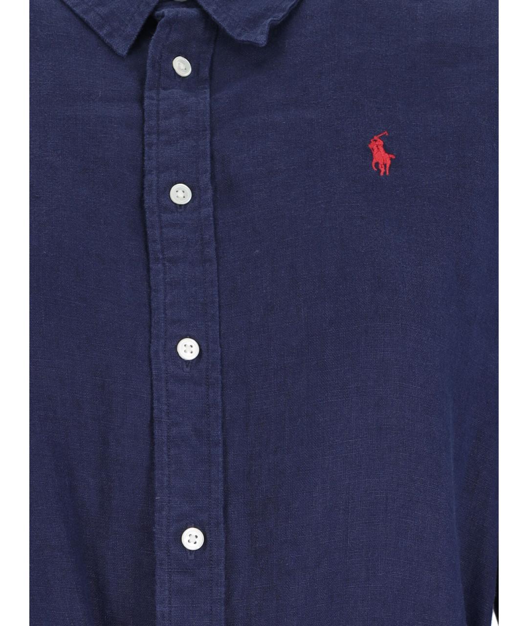 POLO RALPH LAUREN Темно-синее хлопковое платье, фото 3