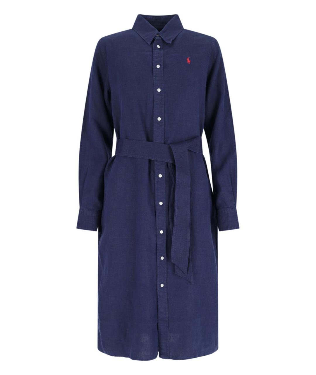 POLO RALPH LAUREN Темно-синее хлопковое платье, фото 1
