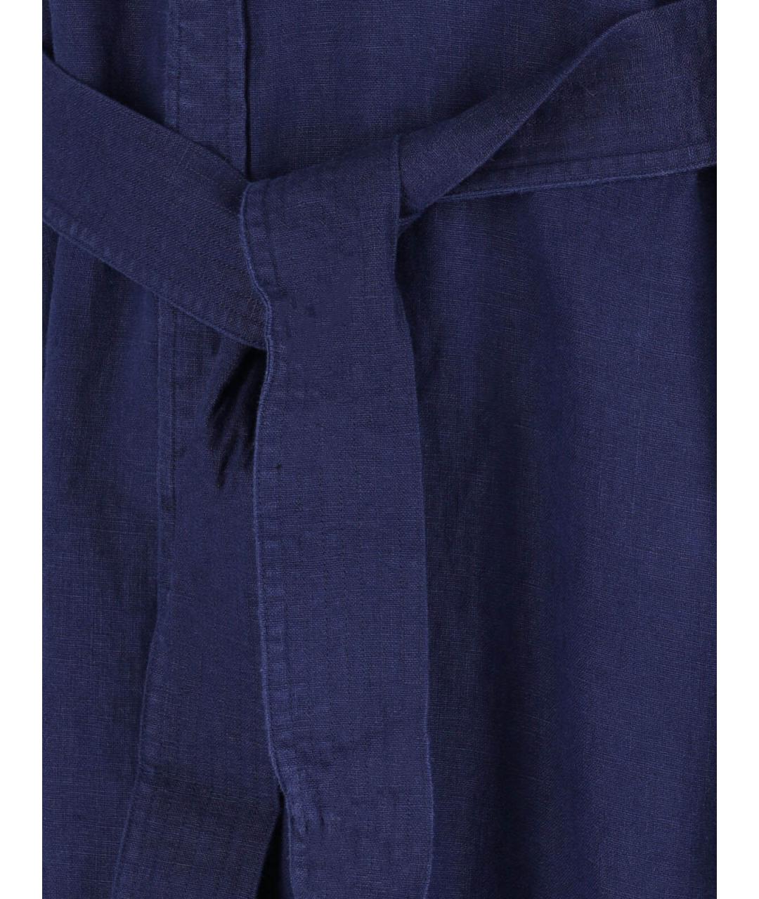 POLO RALPH LAUREN Темно-синее хлопковое платье, фото 4