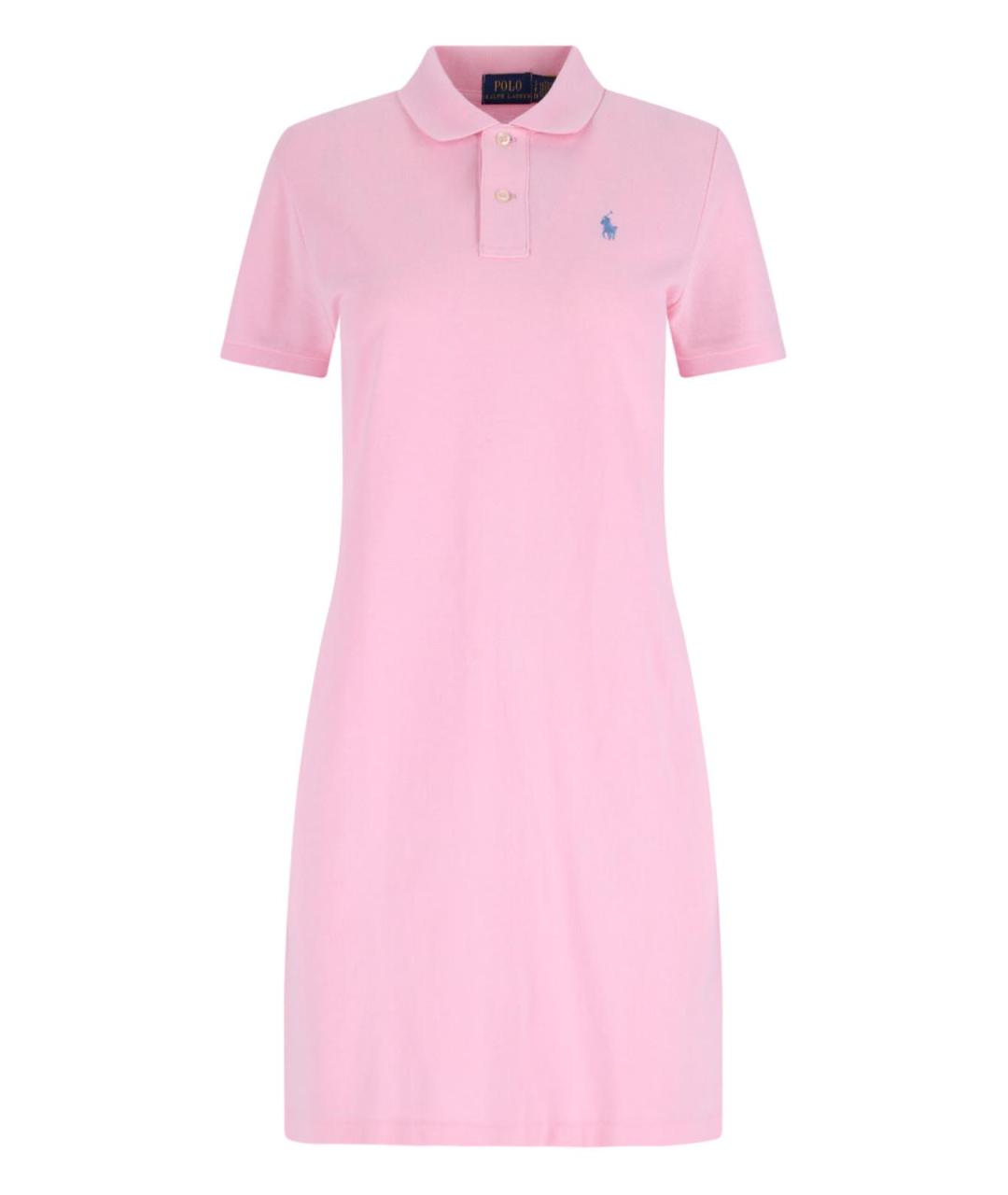POLO RALPH LAUREN Розовое хлопковое платье, фото 1