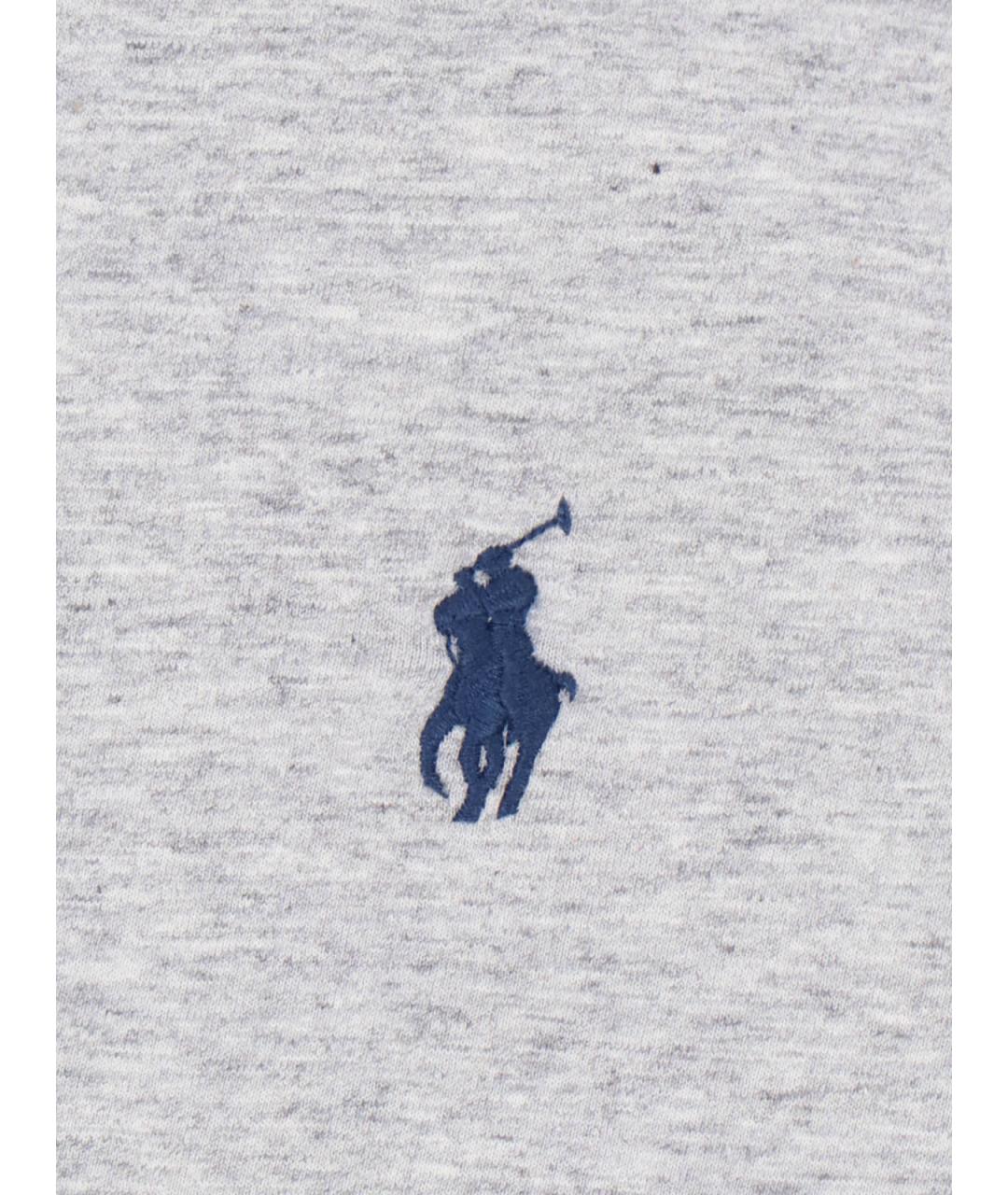 POLO RALPH LAUREN Серая хлопковая футболка, фото 3