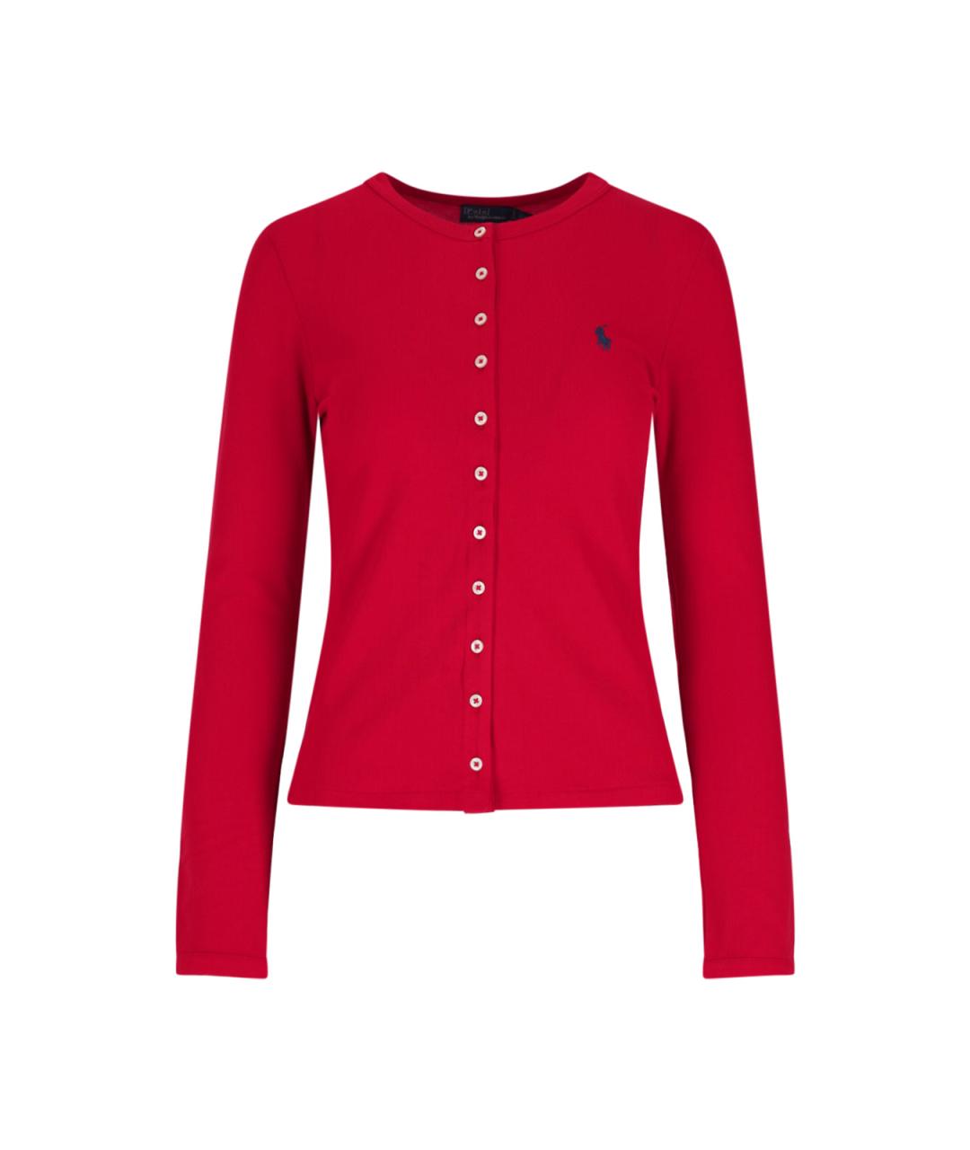 POLO RALPH LAUREN Красный хлопковый кардиган, фото 1