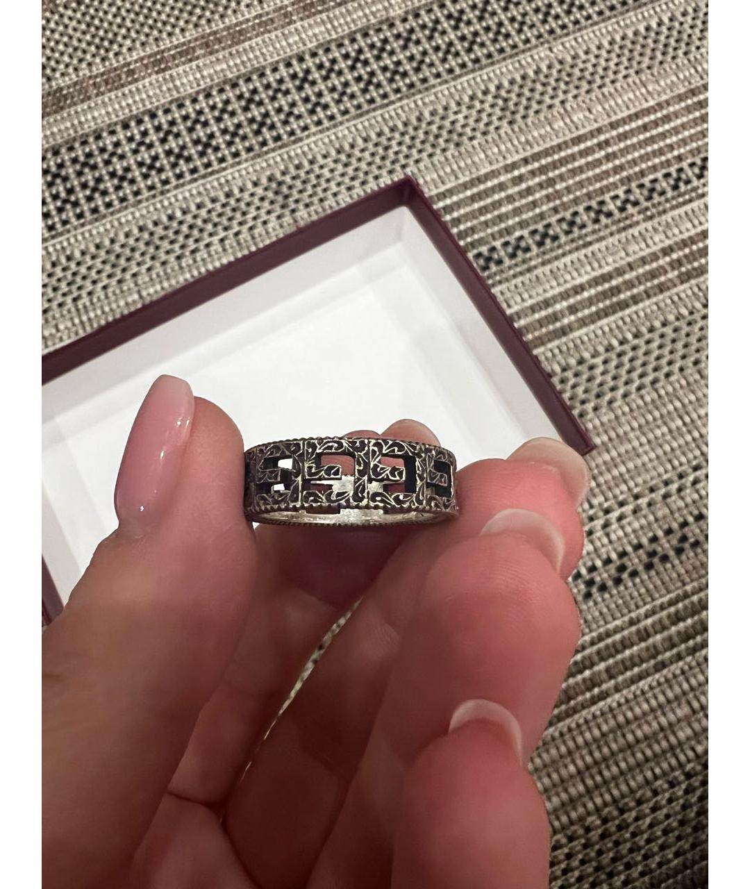 GUCCI Серебряное серебряное кольцо, фото 6