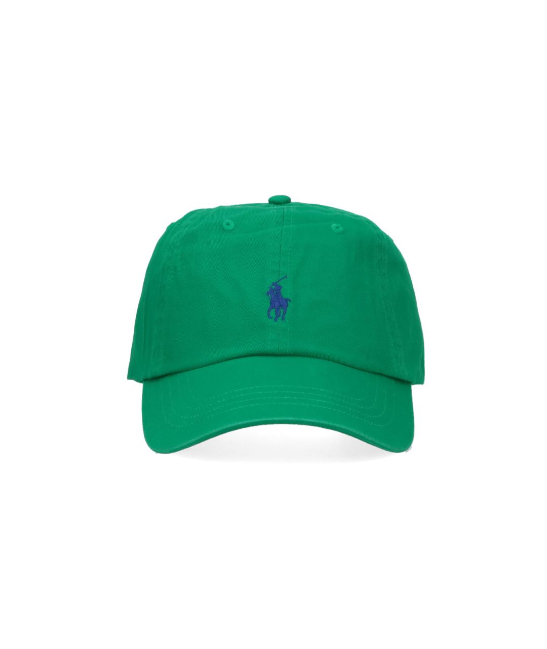 POLO RALPH LAUREN Зеленая хлопковая кепка, фото 1
