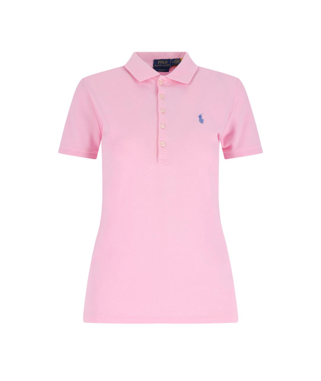 POLO RALPH LAUREN Розовая хлопковая футболка, фото 1