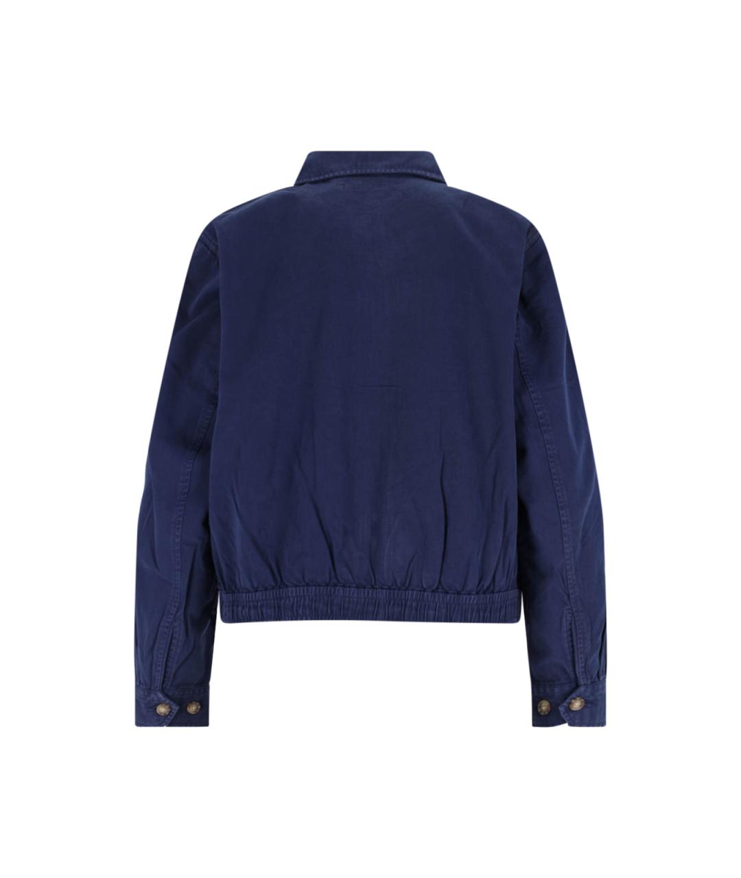 POLO RALPH LAUREN Темно-синяя хлопковая куртка, фото 2