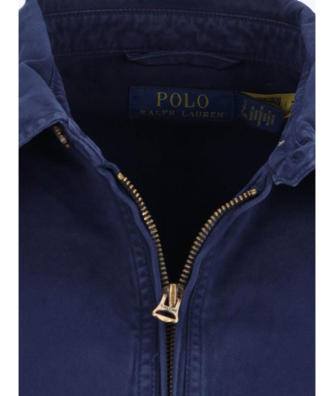 POLO RALPH LAUREN Темно-синяя хлопковая куртка, фото 4