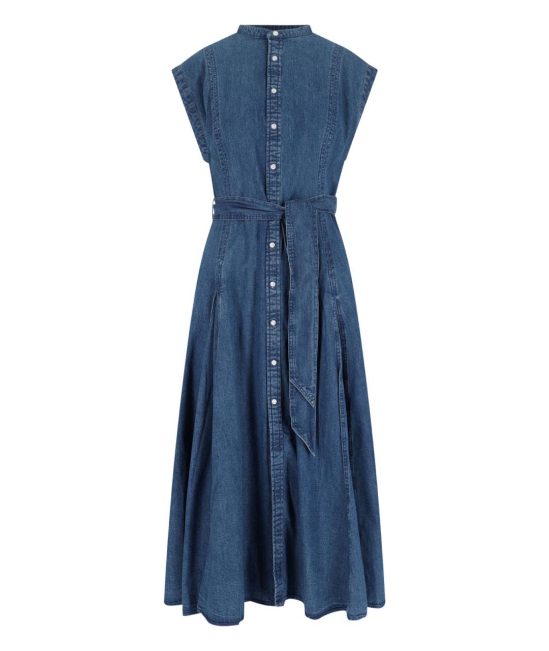 POLO RALPH LAUREN Синее хлопковое платье, фото 1