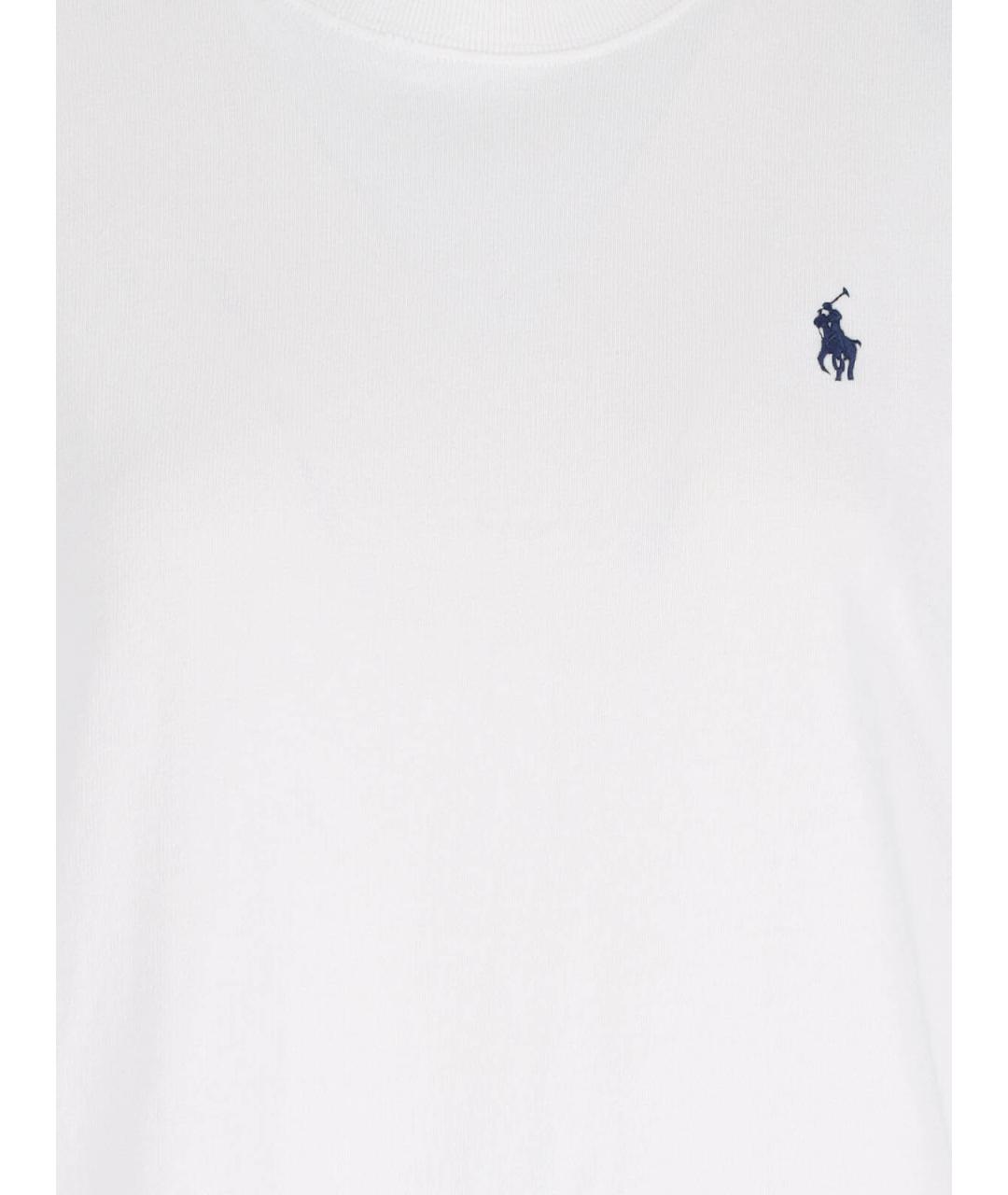 POLO RALPH LAUREN Белое хлопковое платье, фото 3