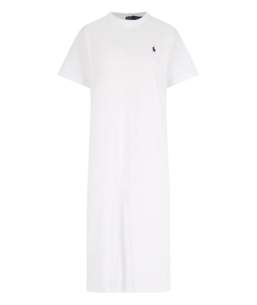 POLO RALPH LAUREN Белое хлопковое платье, фото 1