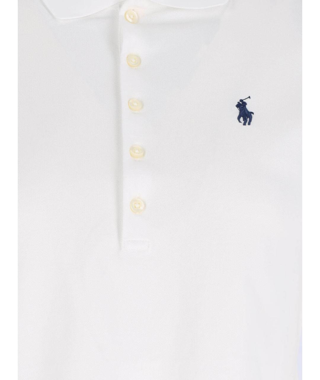 POLO RALPH LAUREN Белая хлопковая футболка, фото 3